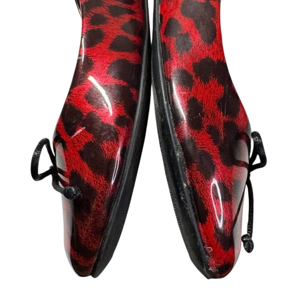Chicos leopard cheetah animal print patent ballet flats shoes women’s 7 M - Picture 13 of 14